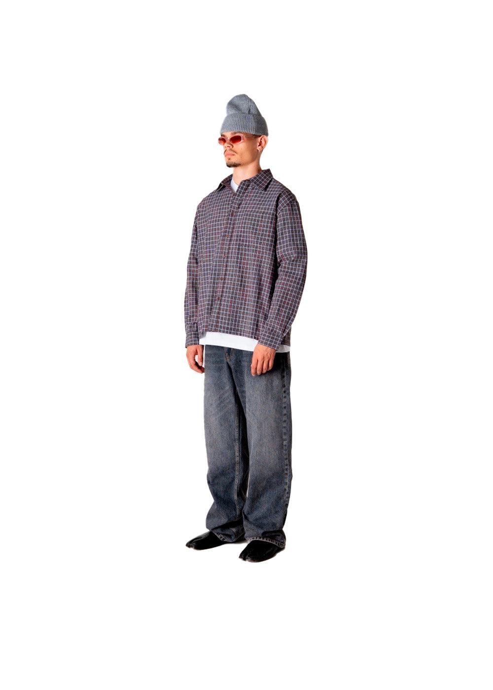Buzo Chuck Shirt - Brown Check-Shirts-Woodbird-Butler Loftet