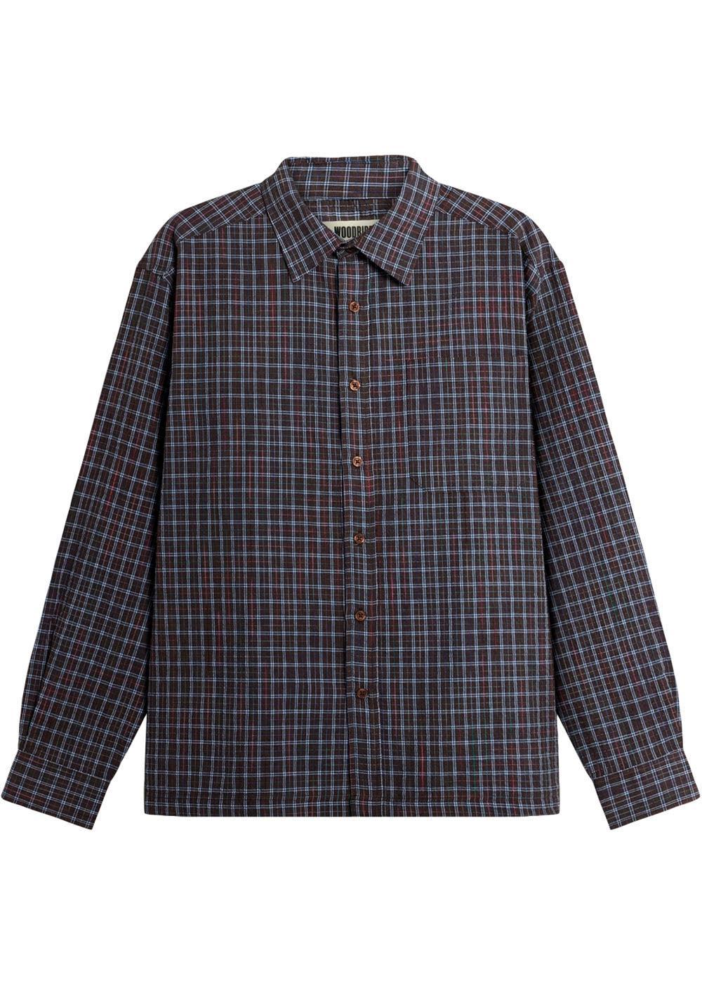 Buzo Chuck Shirt - Brown Check-Shirts-Woodbird-Butler Loftet