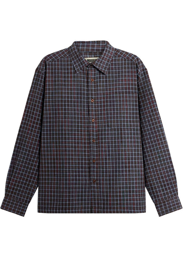 Buzo Chuck Shirt - Brown Check-Shirts-Woodbird-Butler Loftet