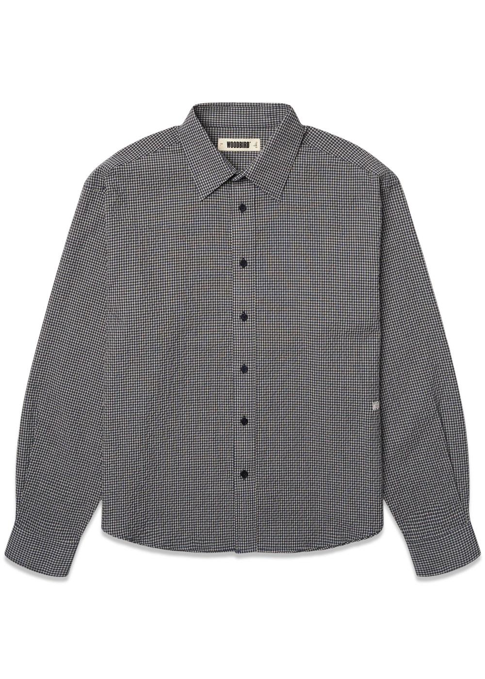 Buzo Ling Check Shirt - Blue Check-Shirts-Woodbird-Butler Loftet
