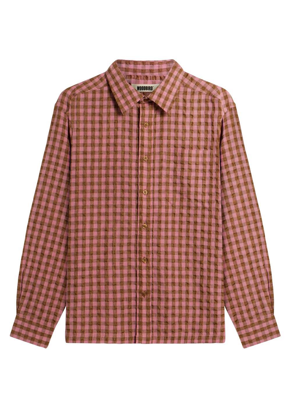 Buzo Ruffel Shirt - Pink-Shirts-Woodbird-Butler Loftet