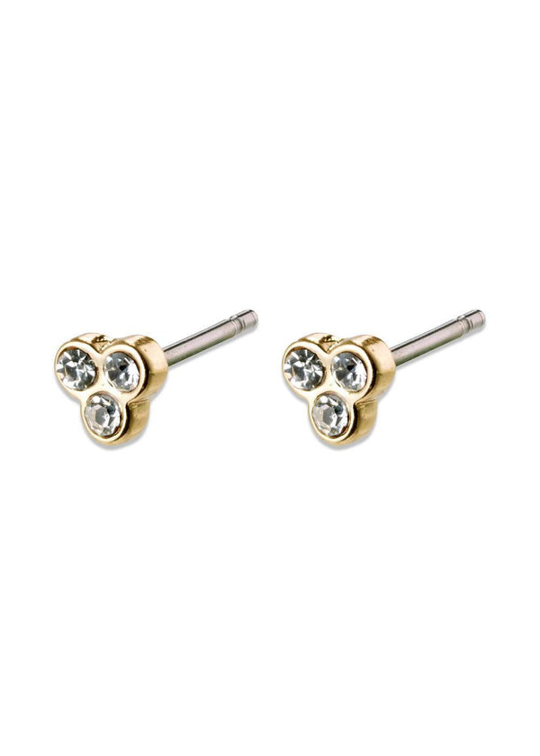 CAILY crystal earrings gold-plated - Gold Plated-Jewellery-Pilgrim-Butler Loftet