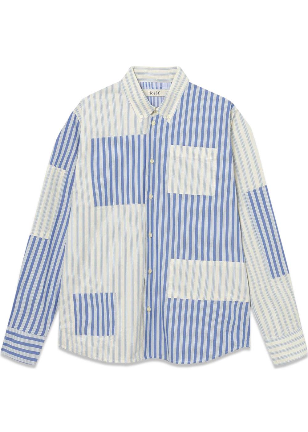 CAMP PATCH SHIRT - Light Blue