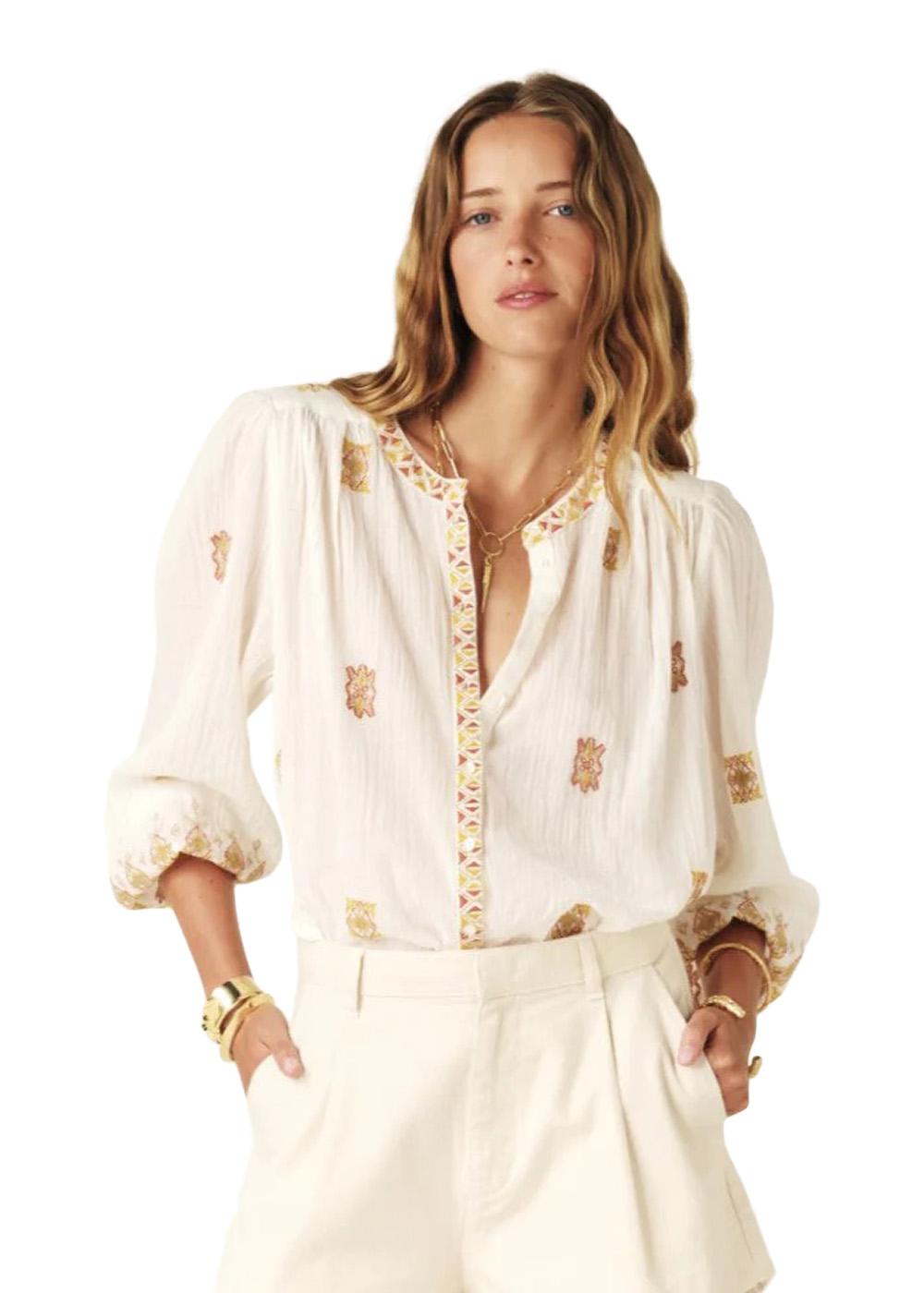CHEMISE DAPHNE - Ecru-Blouses-Ba&sh-Butler Loftet
