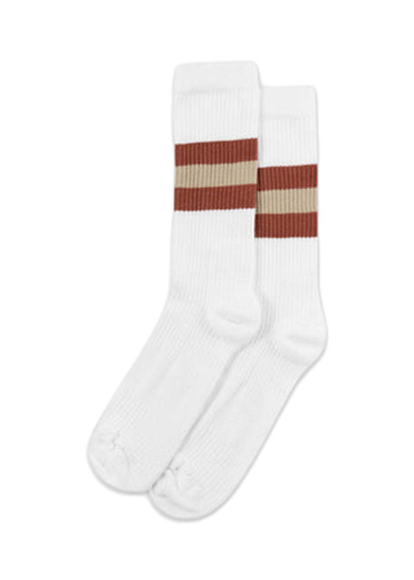 Foréts CHILL SOCKS - White/Brick. Køb socks/stockings her.