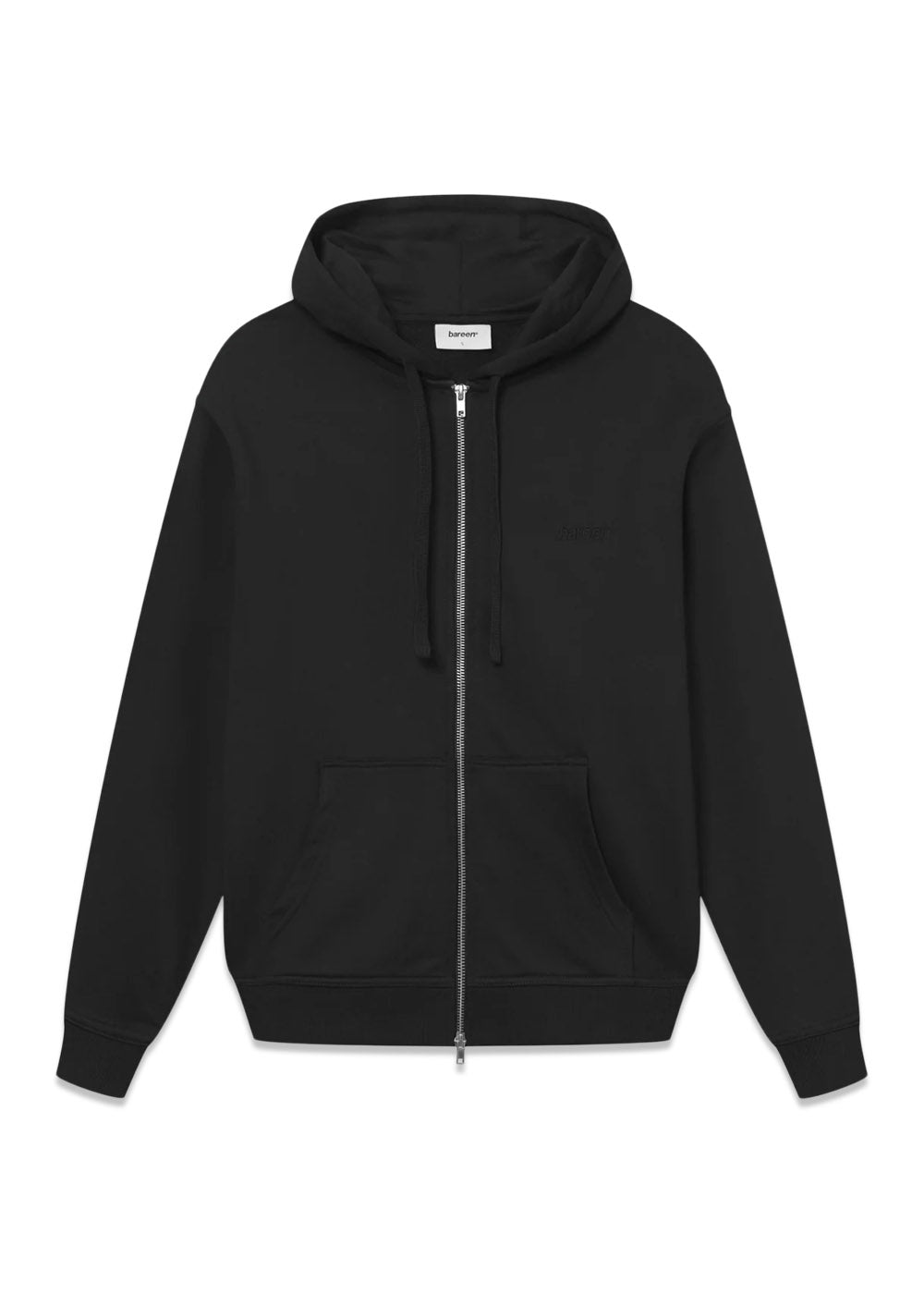 CLASSIC ZIP HOODIE - Black-Hoodies-Bareen-Butler Loftet