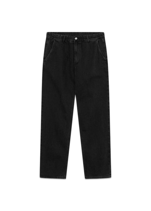 CLAY PANTS - Washed Black Denim-Pants-Forét-Butler Loftet
