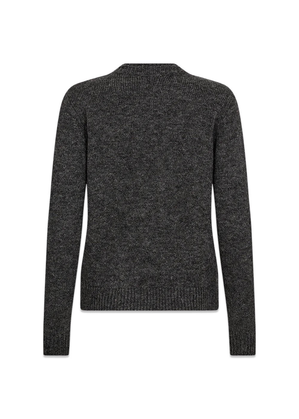 CMDIAMOND PULLOVER - Dark Grey Melange-Knitwear-Copenhagen Muse-Butler Loftet
