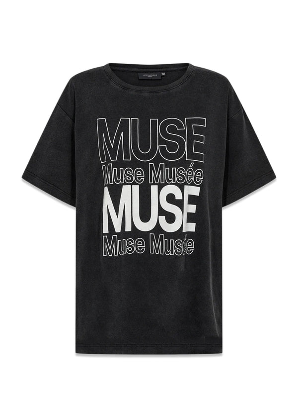 CMMUSE-LOGO-TEE - Black-T-shirts-Copenhagen Muse-Butler Loftet