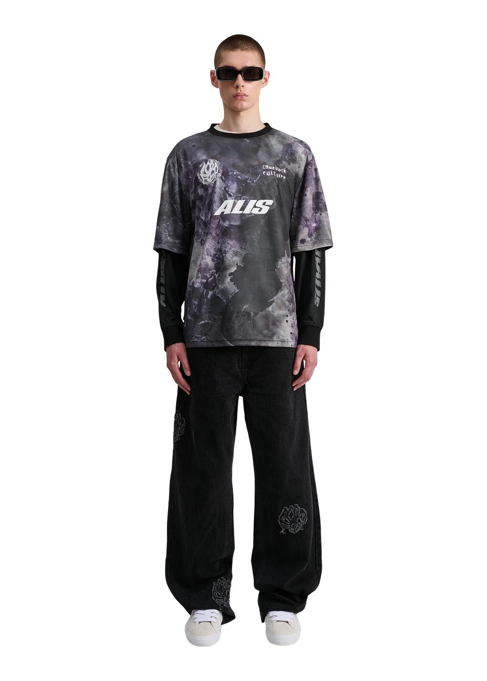 COMEBACK CLUB 2-LAYER JERSEY - Painters Purple-T-shirts-ALIS-Butler Loftet