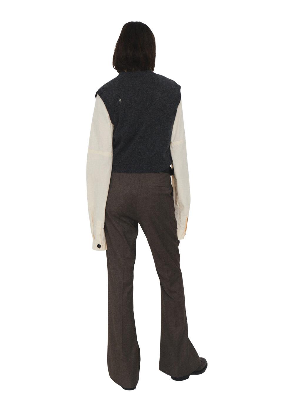 COMO DESTROYED VEST - Grey Melange-Knitwear-The Garment-Butler Loftet