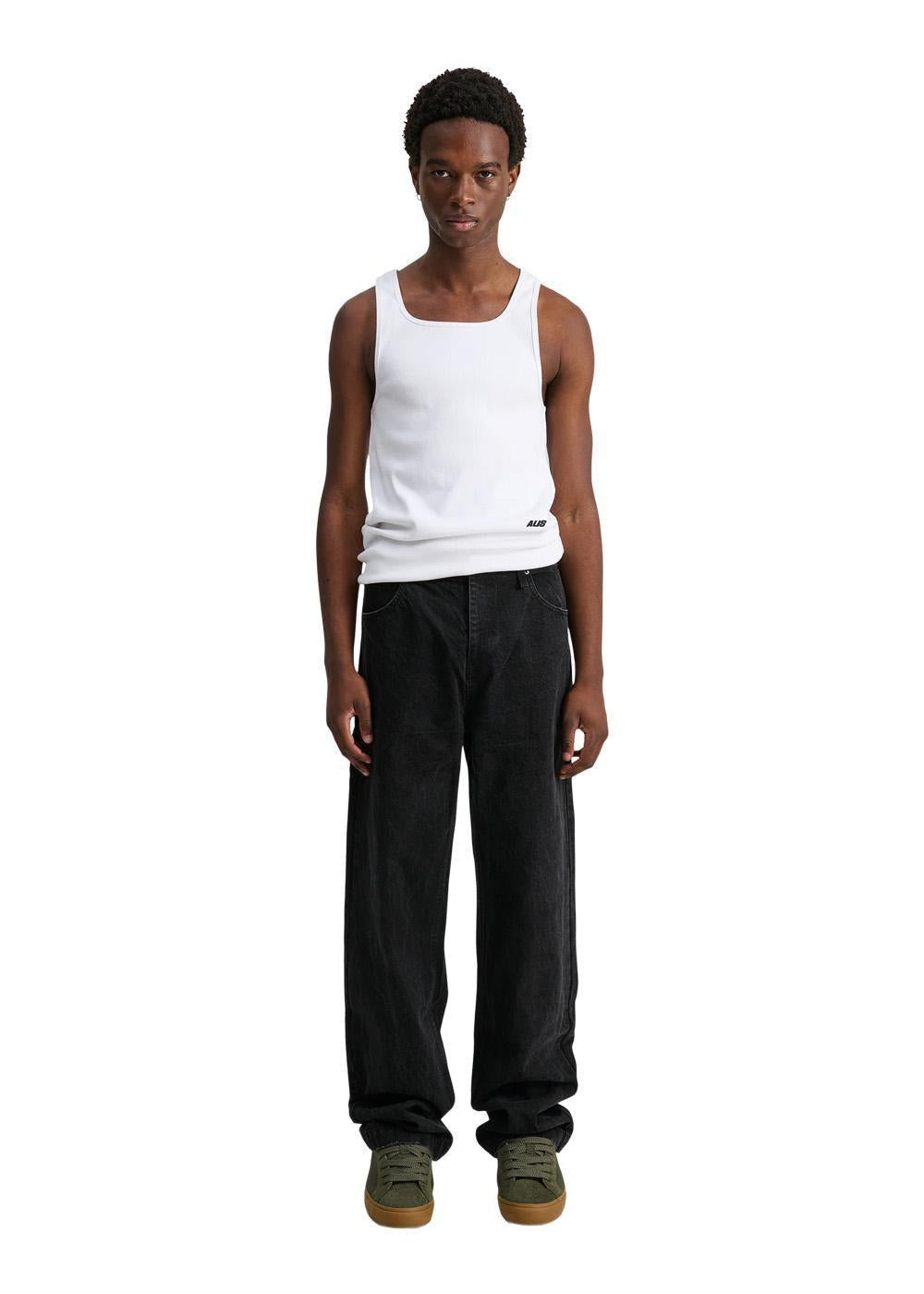 CORY STRAIGHT FIT JEANS - Washed Black-Jeans-ALIS-Butler Loftet