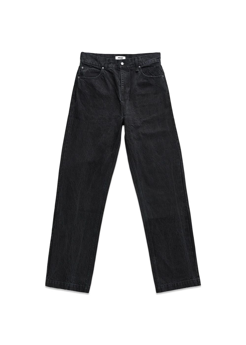 CORY STRAIGHT FIT JEANS - Washed Black-Jeans-ALIS-Butler Loftet