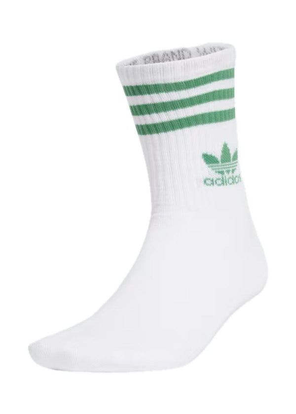 CREW SOCK 3STR - White / Preloved Green / Mgh Solid Grey-Socks/stockings-Adidas Originals-Butler Loftet