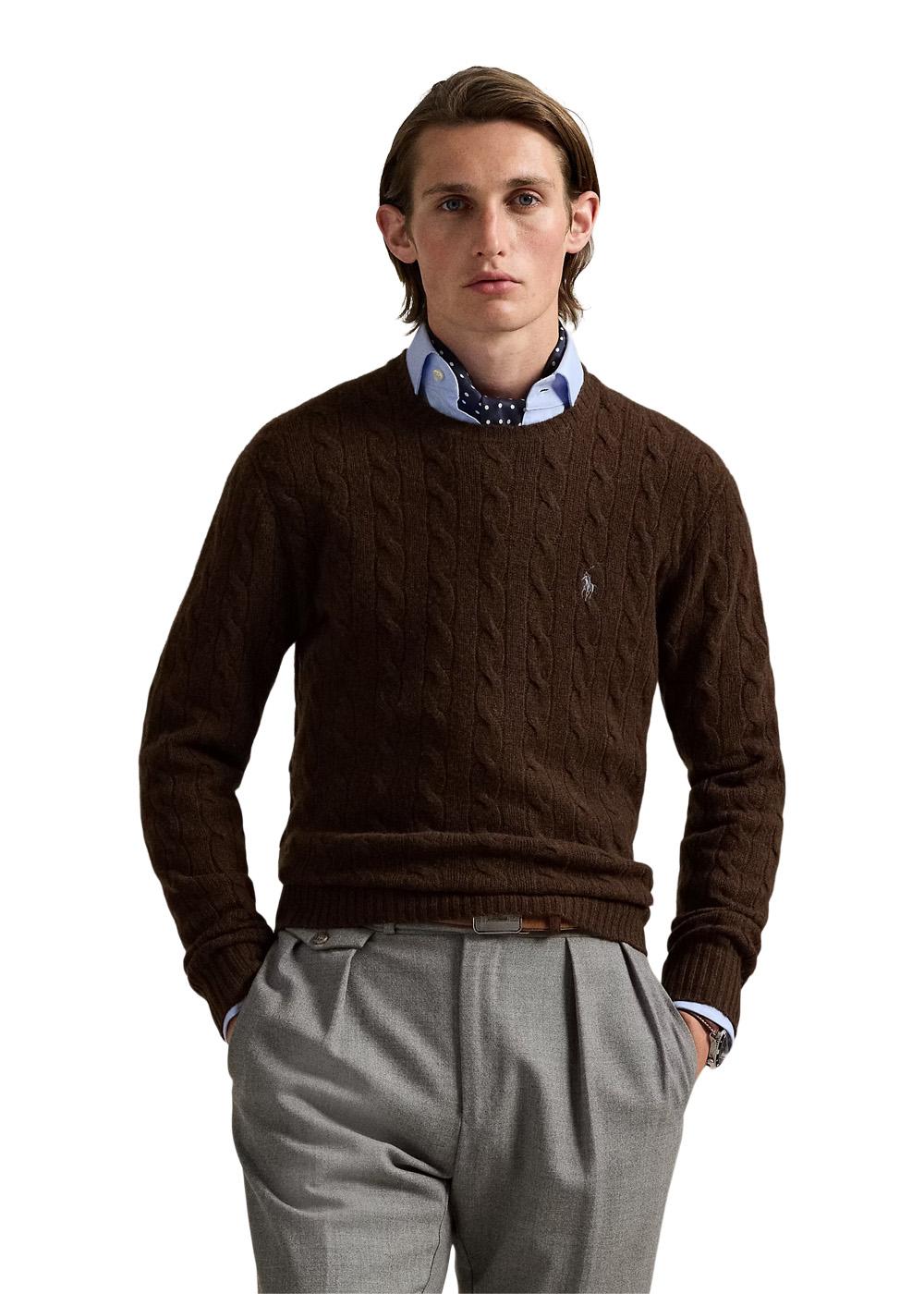Cable Knit - Brown-Knitwear-Ralph Lauren-Butler Loftet
