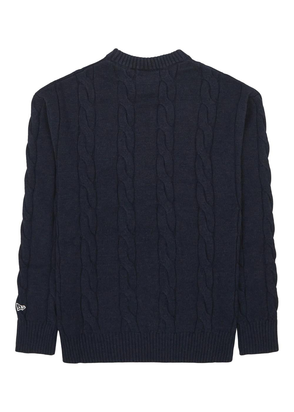 Cable Knit Crew NEYYAN - Navy-Knitwear-New Era-Butler Loftet