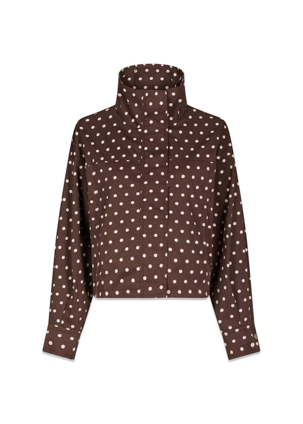 Callisa Dot Jacket - Brown-Outerwear-Neo Noir-Butler Loftet