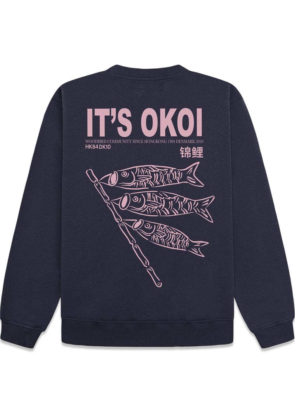 Cane Koi Crew - Navy-Sweatshirts-Woodbird-Butler Loftet