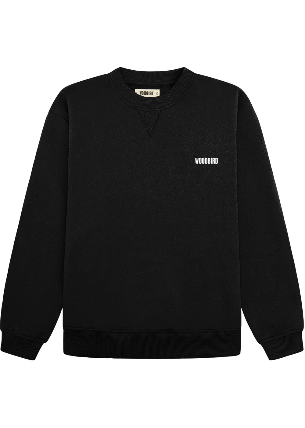 Cane Ming Crew - Black-Sweatshirts-Woodbird-Butler Loftet