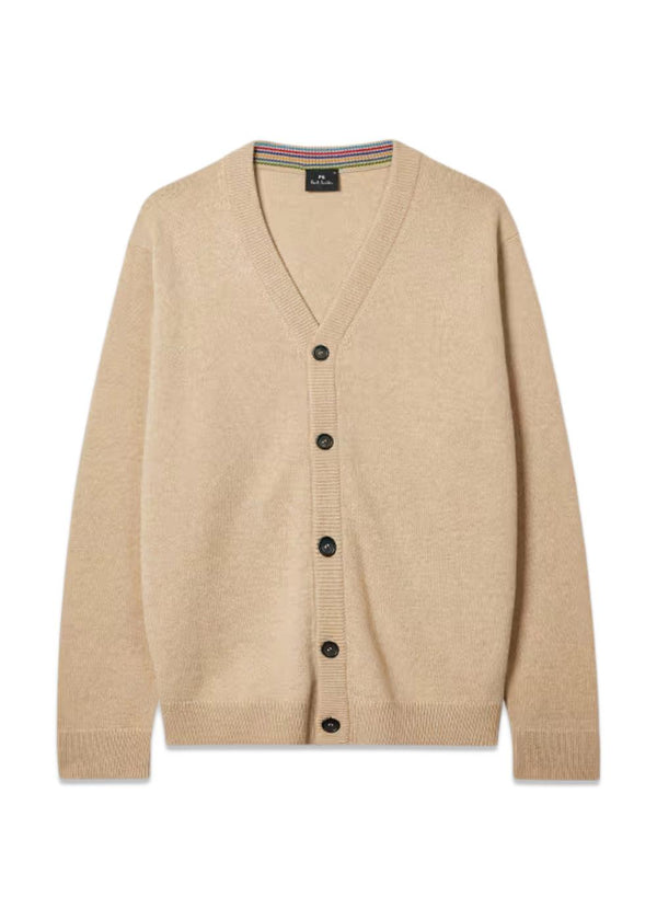 Cardigan Button Thru - Beige-Knitwear-Paul Smith - PS-Butler Loftet