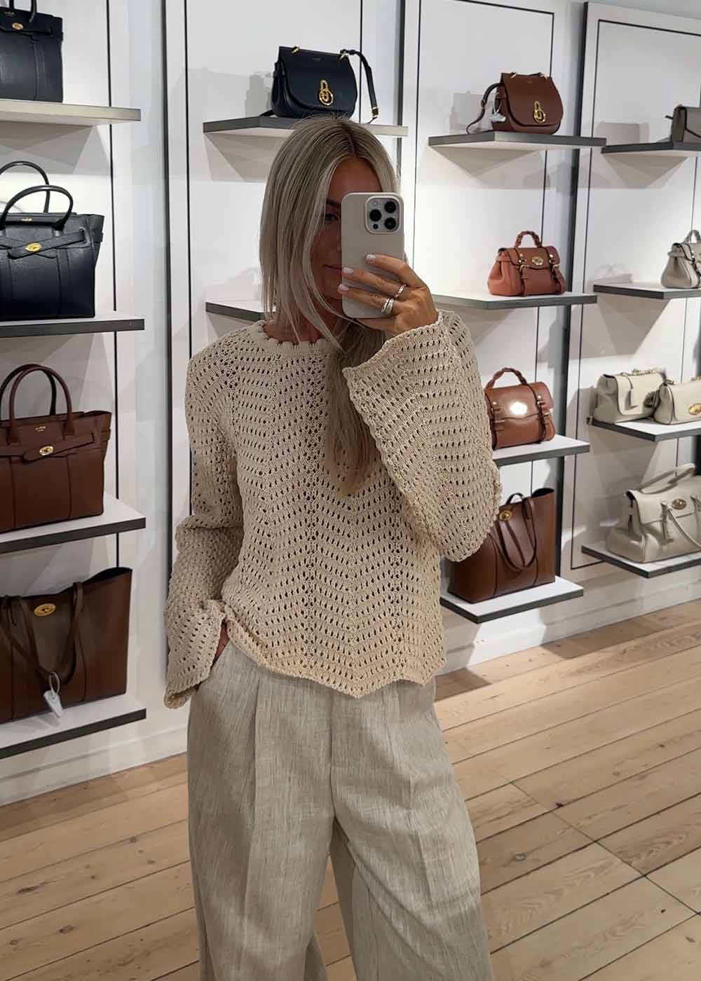 CaryMD o-neck - Summer Sand-Knitwear-Modström-Butler Loftet