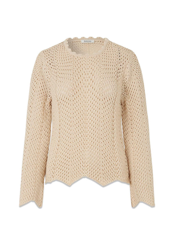 CaryMD o-neck - Summer Sand-Knitwear-Modström-Butler Loftet