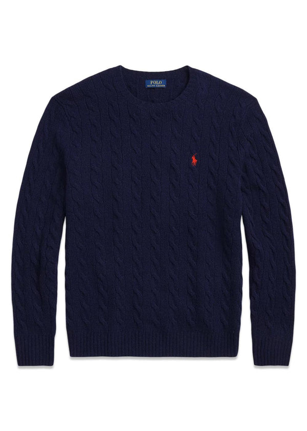 Cashmere Longsleeve Knit - Blue-Knitwear-Ralph Lauren-Butler Loftet