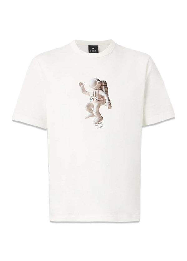 Casual Fit T-Shirt Astronaut - Off White-T-shirts-Paul Smith - PS-Butler Loftet