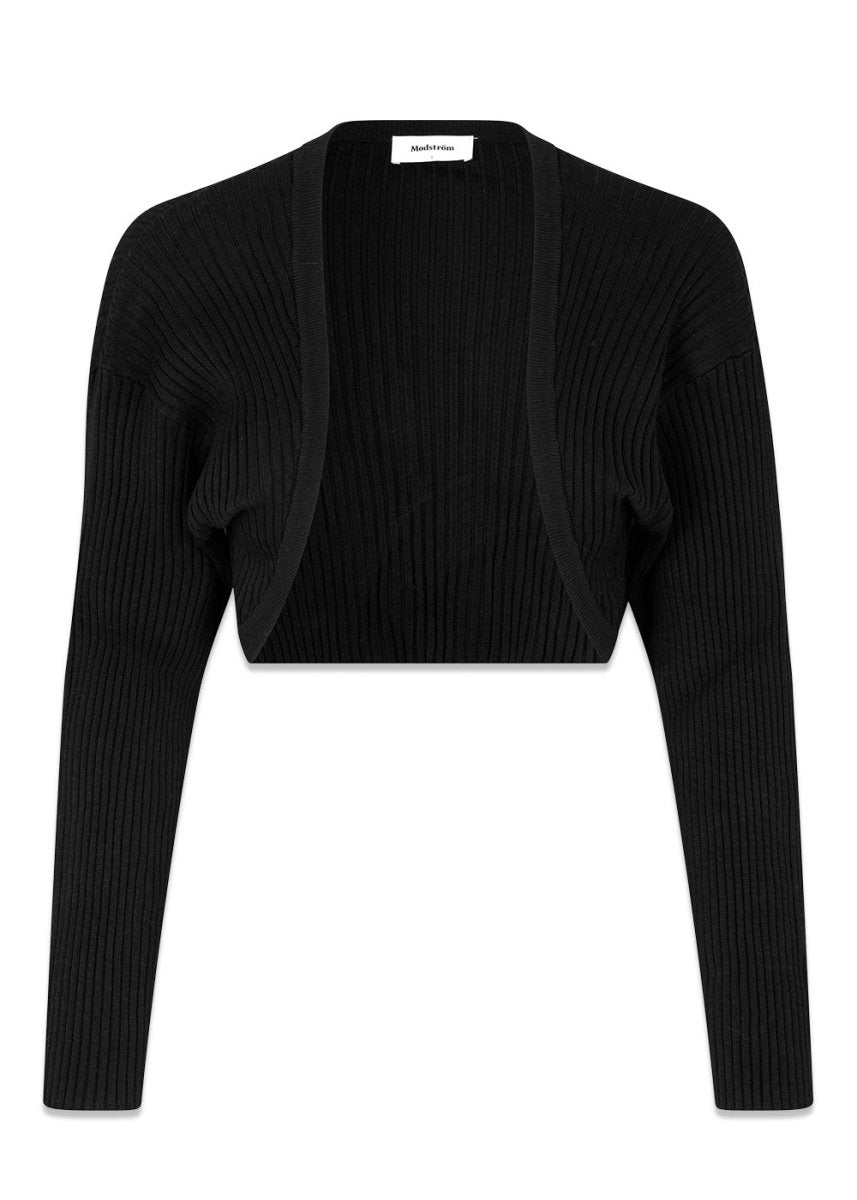 Modströms CateMD cardigan - Black. Køb strik her.