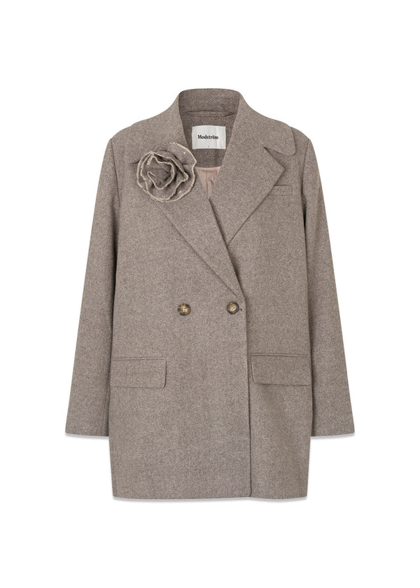 Cecarmd jacket - Beige Melange-Blazers-Modström-Butler Loftet