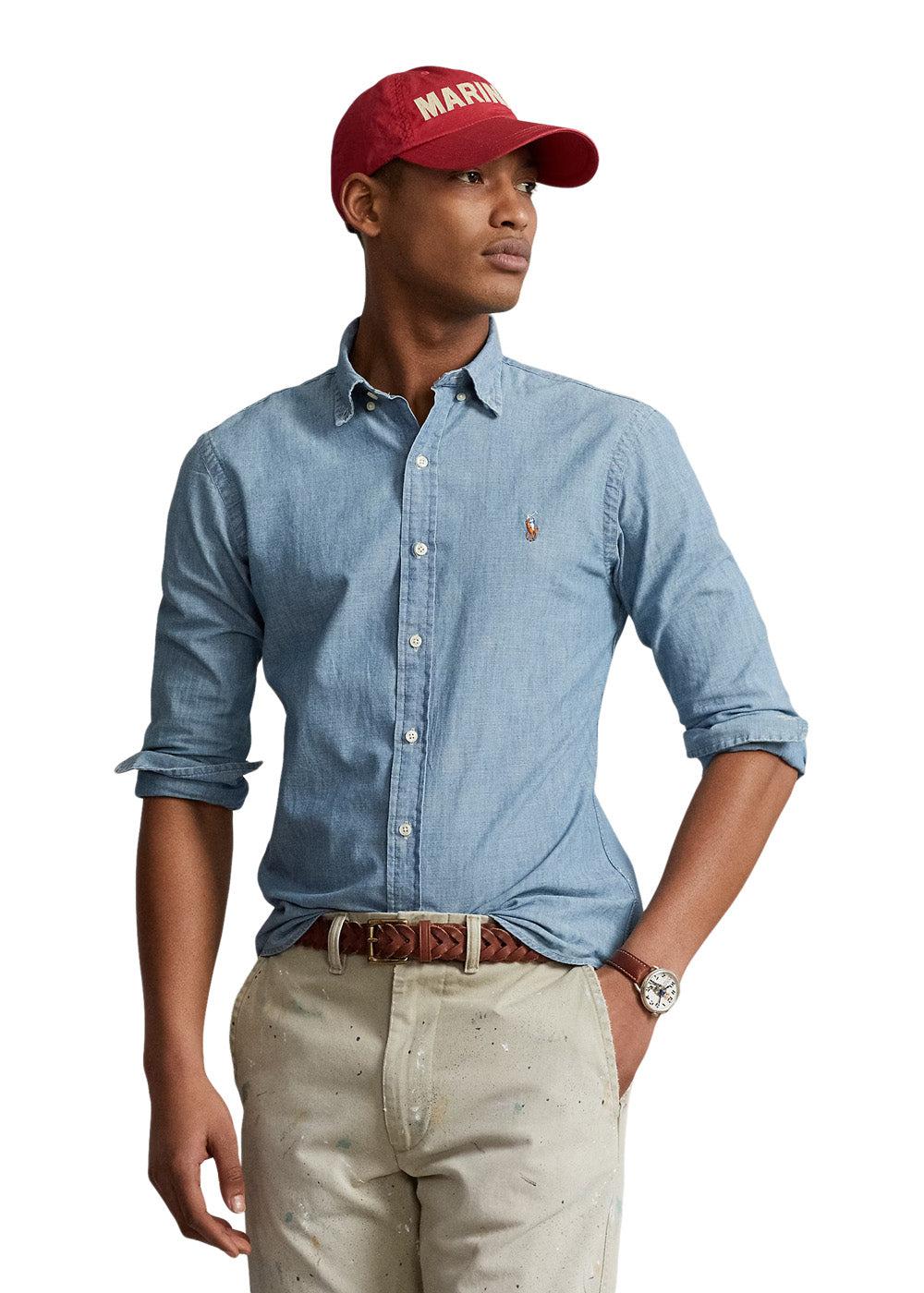 Chambray Shirt - Blue-Shirts-Ralph Lauren-Butler Loftet