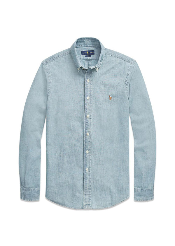 Chambray Shirt - Blue-Shirts-Ralph Lauren-Butler Loftet