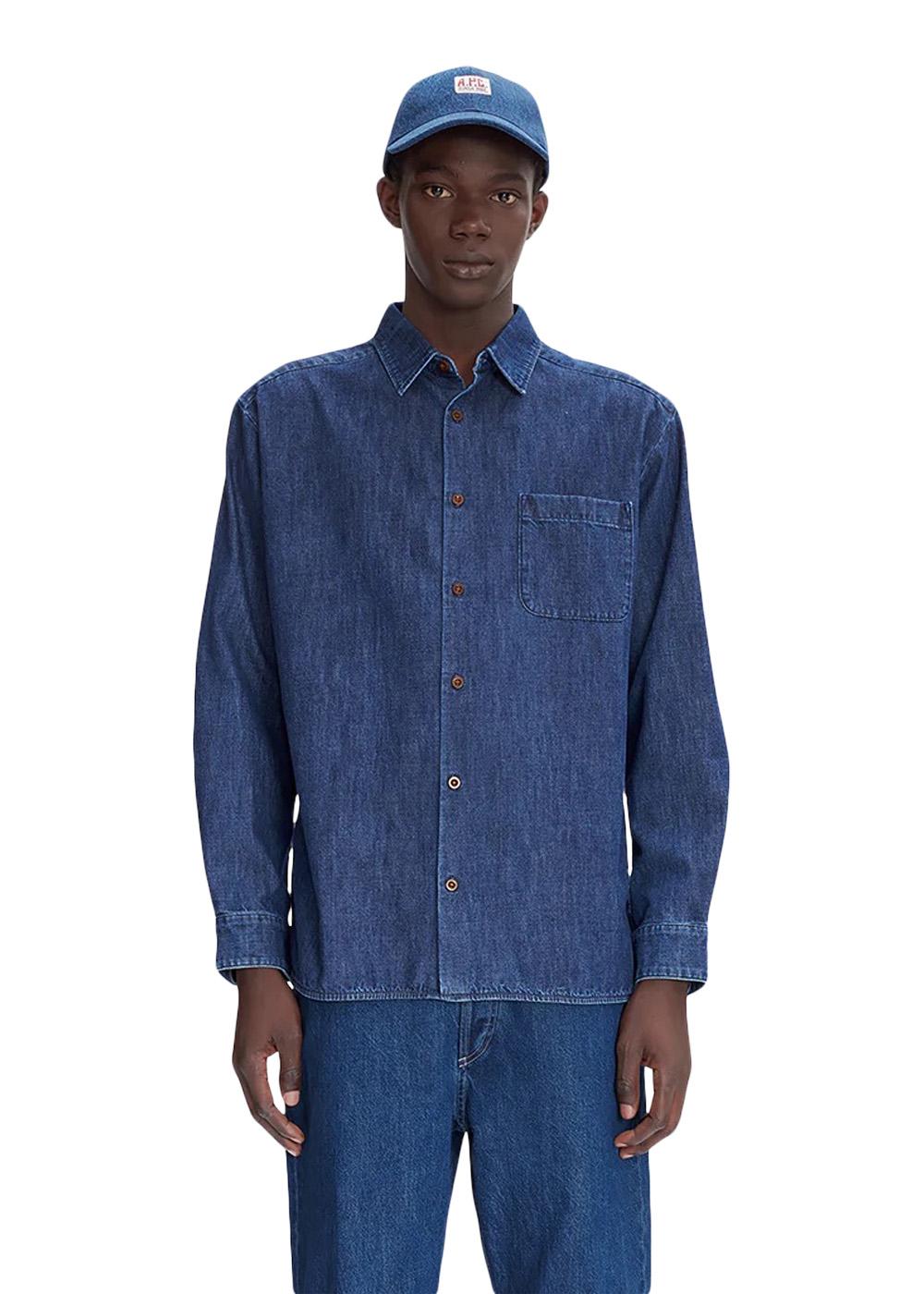 Chemise Malo Logo - Indigo-Shirts-A.P.C-Butler Loftet