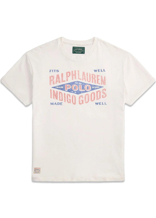 Classic Fit Jersey Graphic T-Shirt - White-T-shirts-Ralph Lauren-Butler Loftet