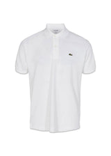 Classic Fit Short Sleeved Ribbed Collar shirt - White-T-shirts-Lacoste-Butler Loftet