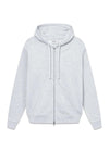 Classic Logo Zip Hoodie - Cloudy Grey-Hoodies-Bareen-Butler Loftet