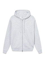 Classic Logo Zip Hoodie - Cloudy Grey-Hoodies-Bareen-Butler Loftet