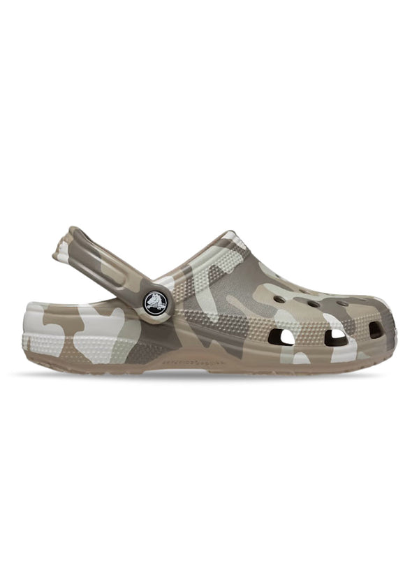 Classic Printed Camo Clog - Mushroom/Multi