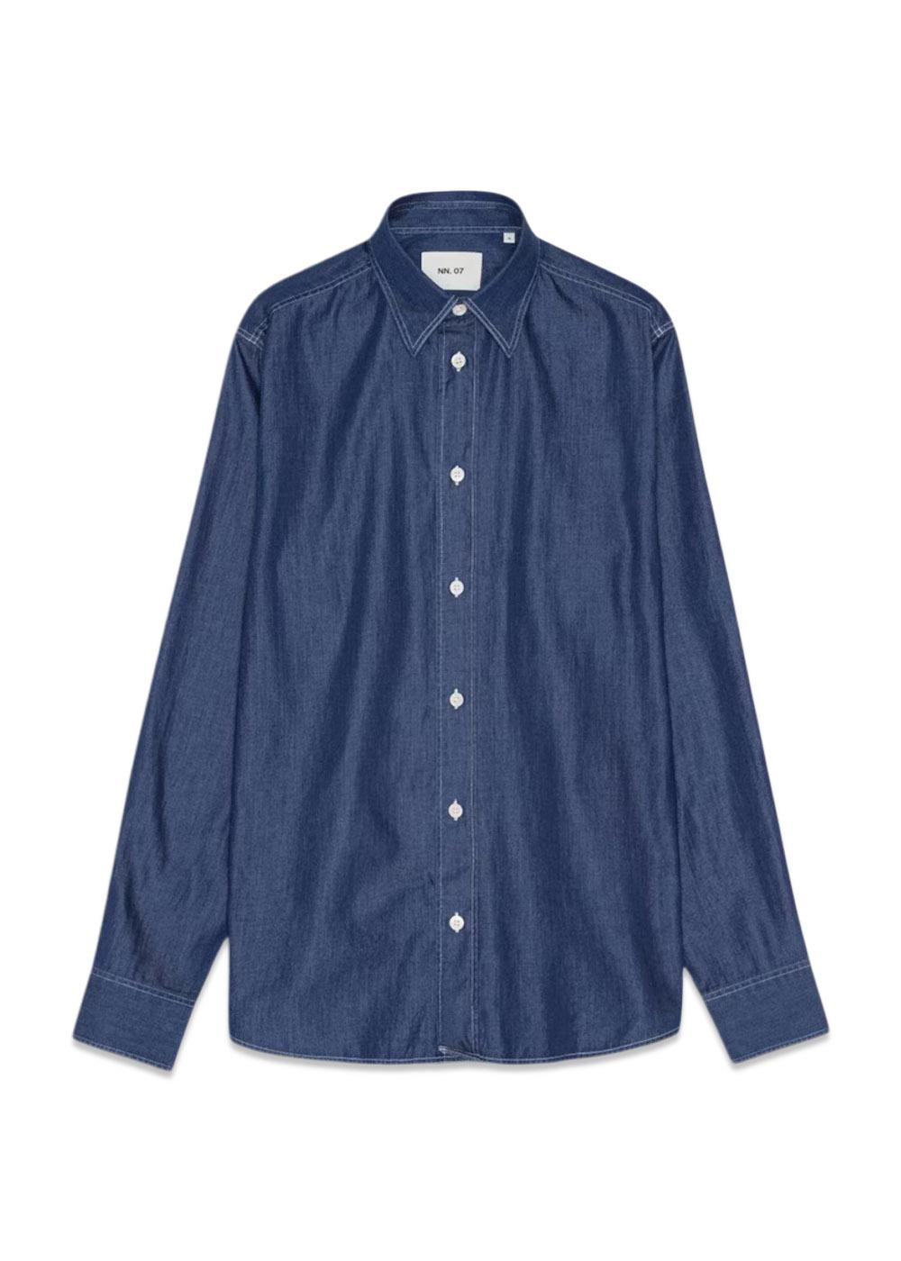 Colby Shirt 5765 - Medium Indigo-Shirts-Nn. 07-Butler Loftet