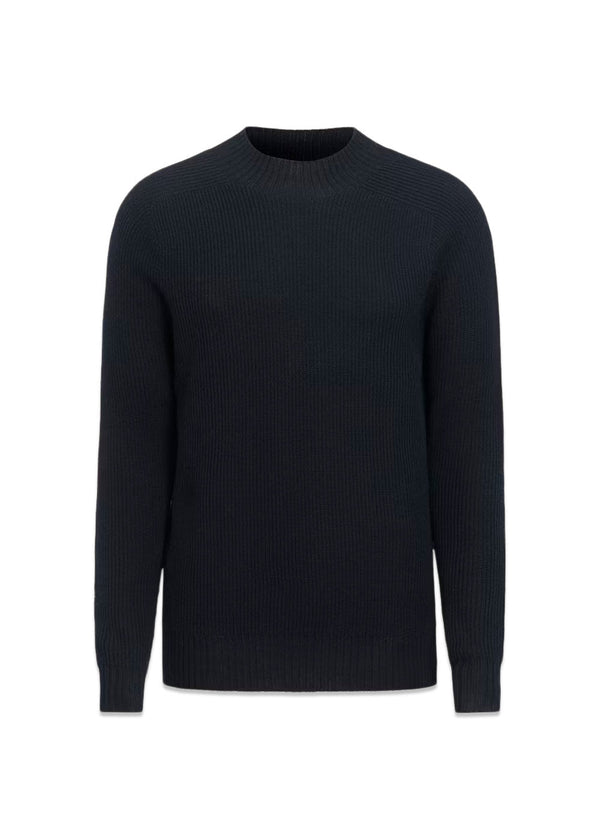 Collins Turtleneck - Navy Sea-Knitwear-Oscar Jacobson-Butler Loftet
