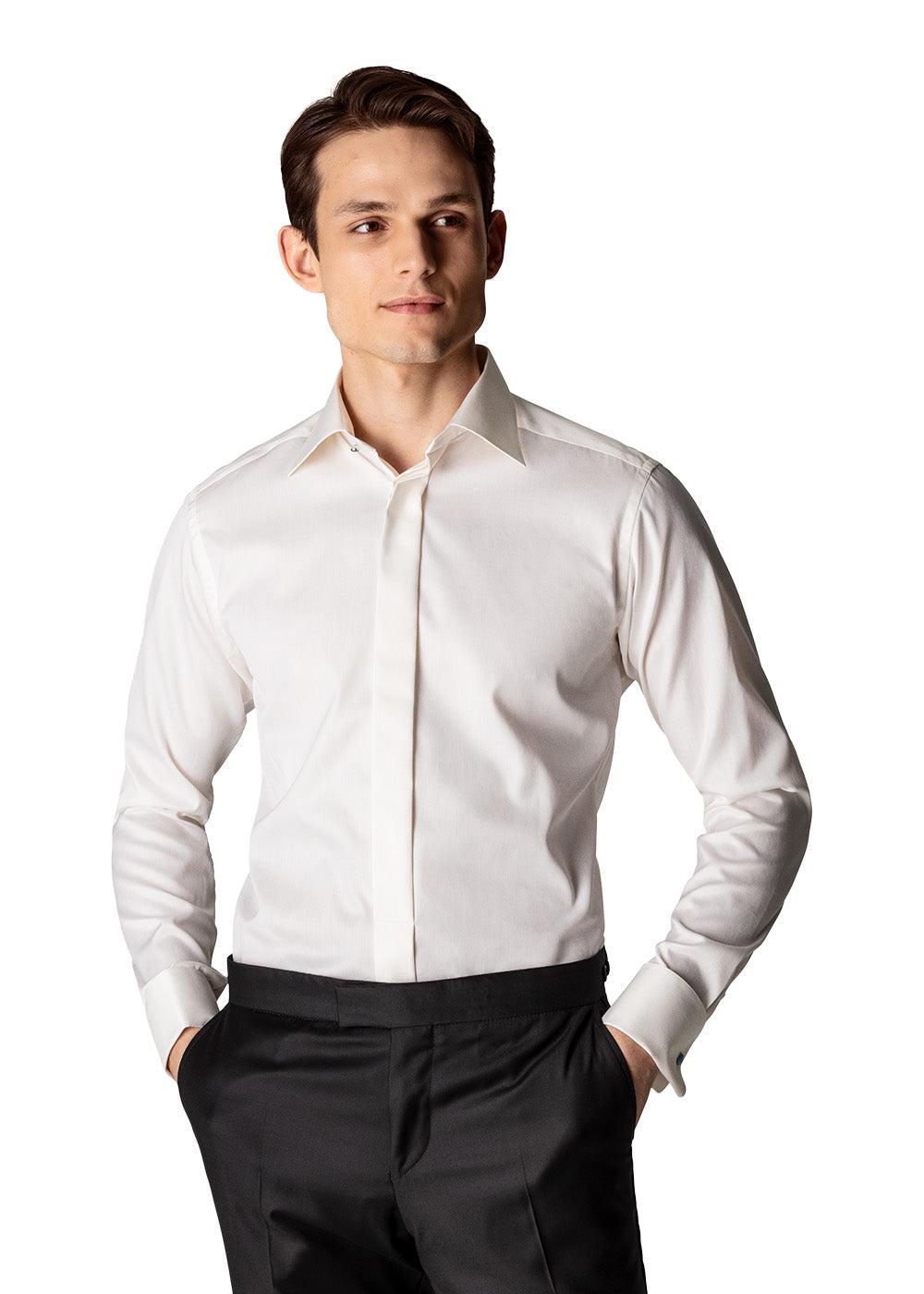Contemporary-Tuxedo Shirt - Creme-Shirts-Eton-Butler Loftet