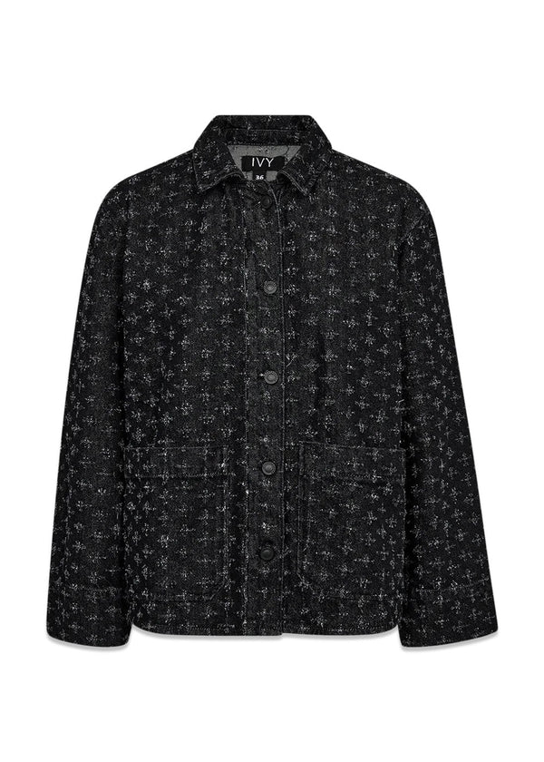 Cory Jacket Black Punch Denim - Black-Outerwear-Ivy Copenhagen-Butler Loftet