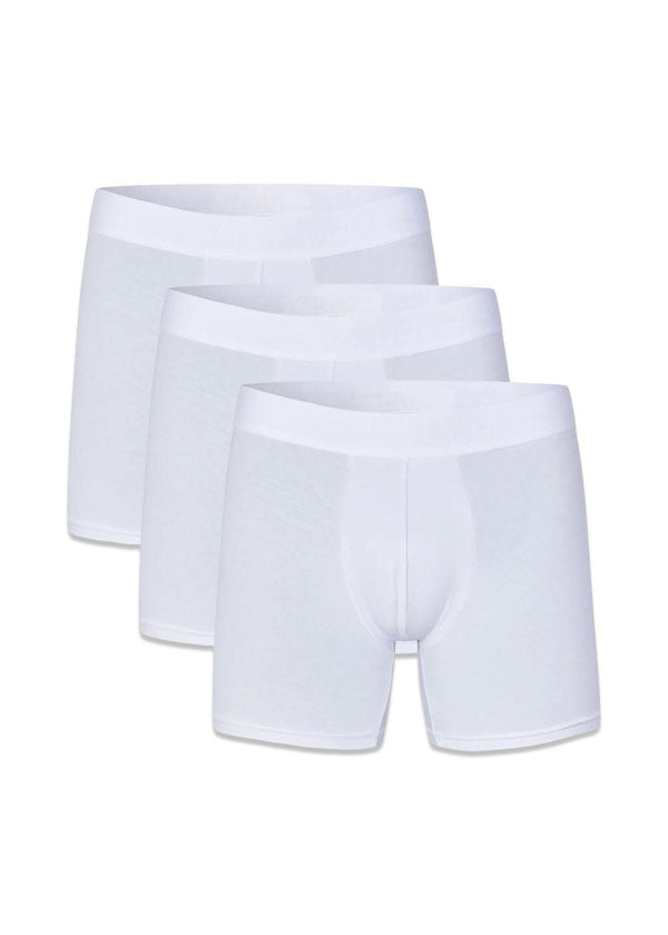 Cotton Boxers 3-pack - White-Underwear-Bareen-Butler Loftet