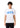 Cotton Contrast Print Badge T-Shirt - White