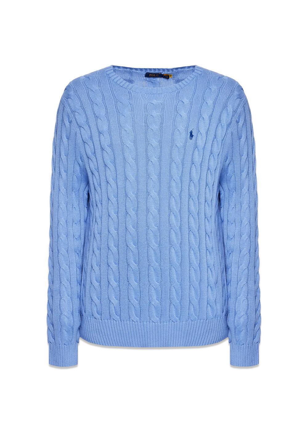 Cotton cable knit - Light Blue-Knitwear-Ralph Lauren-Butler Loftet
