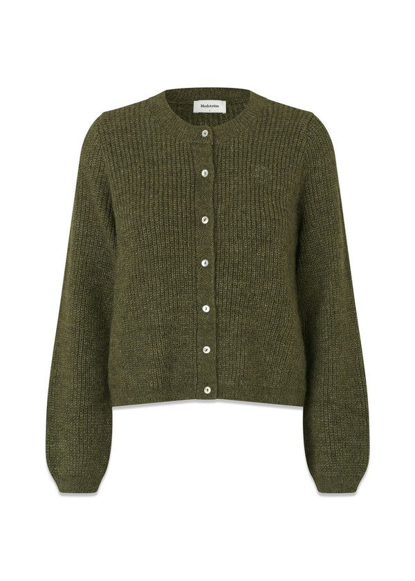 Crismd cardigan - Army Dust-Knitwear-Modström-Butler Loftet