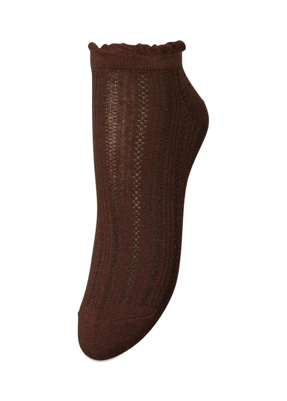 Crochia Cotta Short Sock - Plum Fudge-Socks/stockings-BeckSöndergaard-Butler Loftet