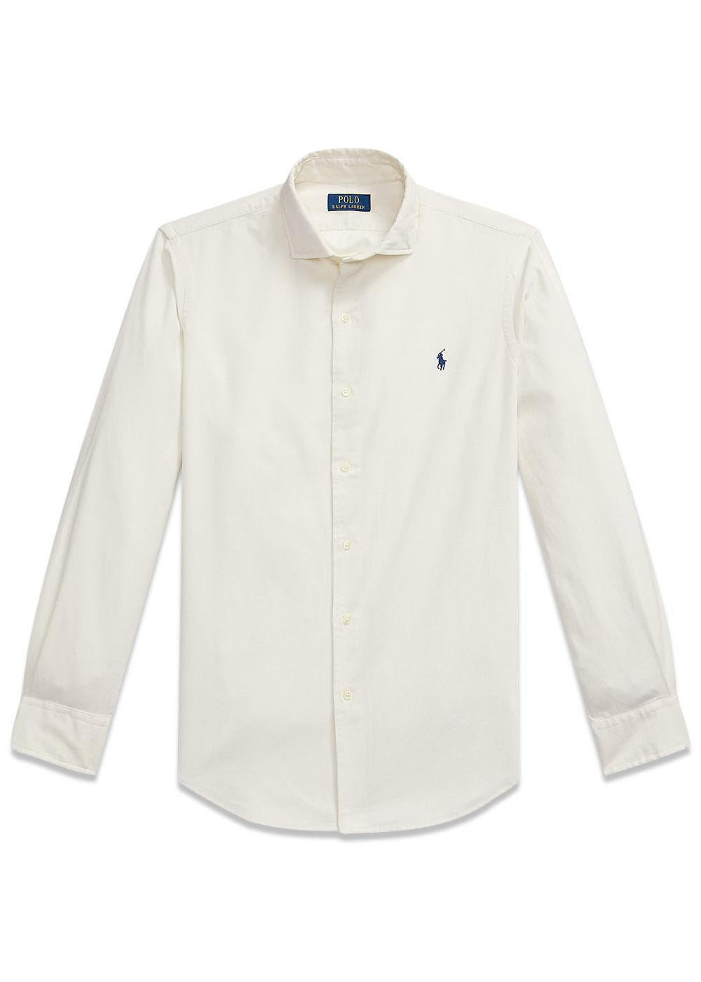 Custom Fit Corduroy Shirt - Cream-Shirts-Ralph Lauren-Butler Loftet