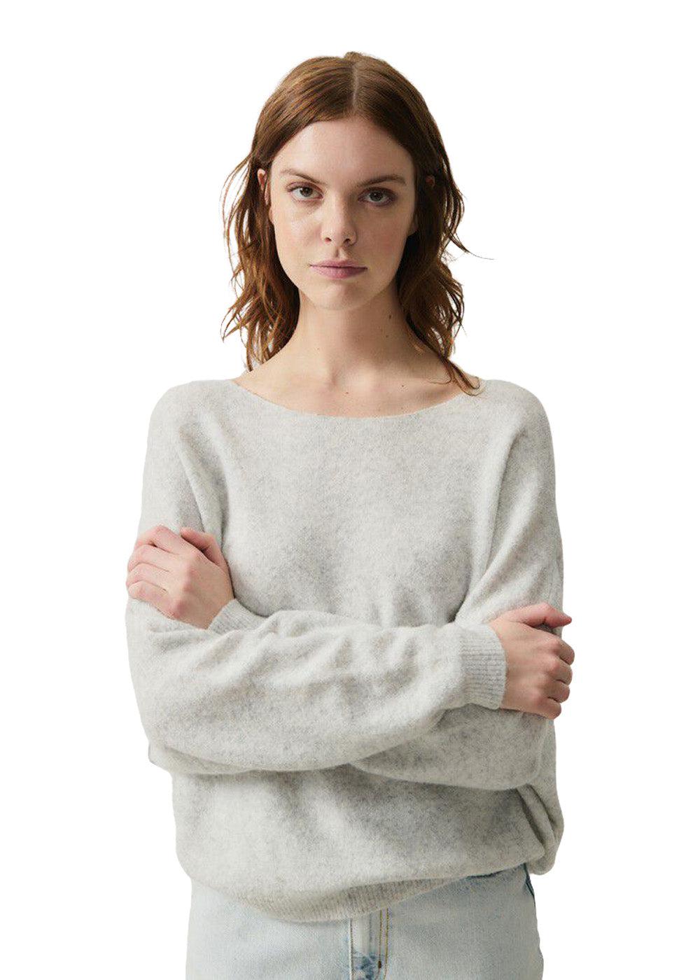 DAMSVILLE - Heather Grey-Knitwear-American Vintage-Butler Loftet