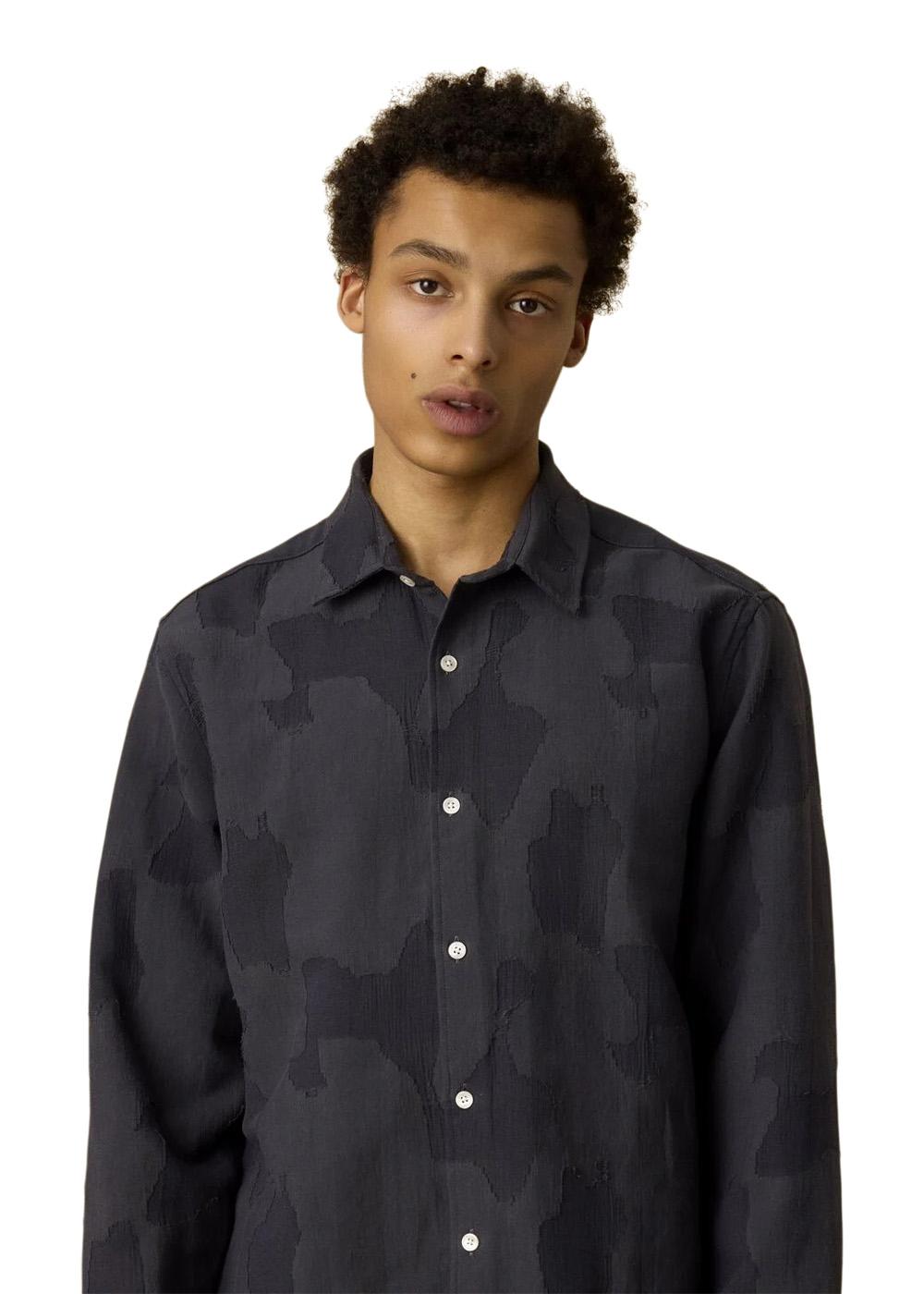 DAWN JACQUARD SHIRT - Dark Grey-Shirts-Forét-Butler Loftet